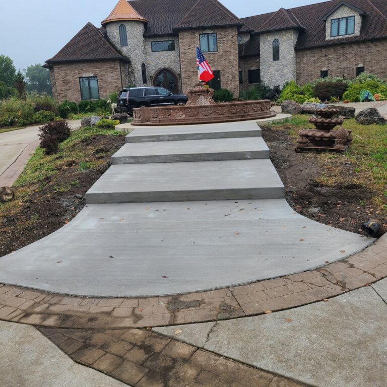 masterpiece poured concrete steps